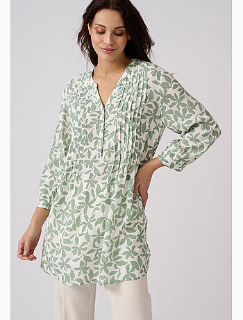 Tunique créponnée pure viscose - damart