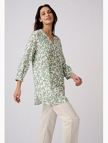 Tunique créponnée pure viscose - damart