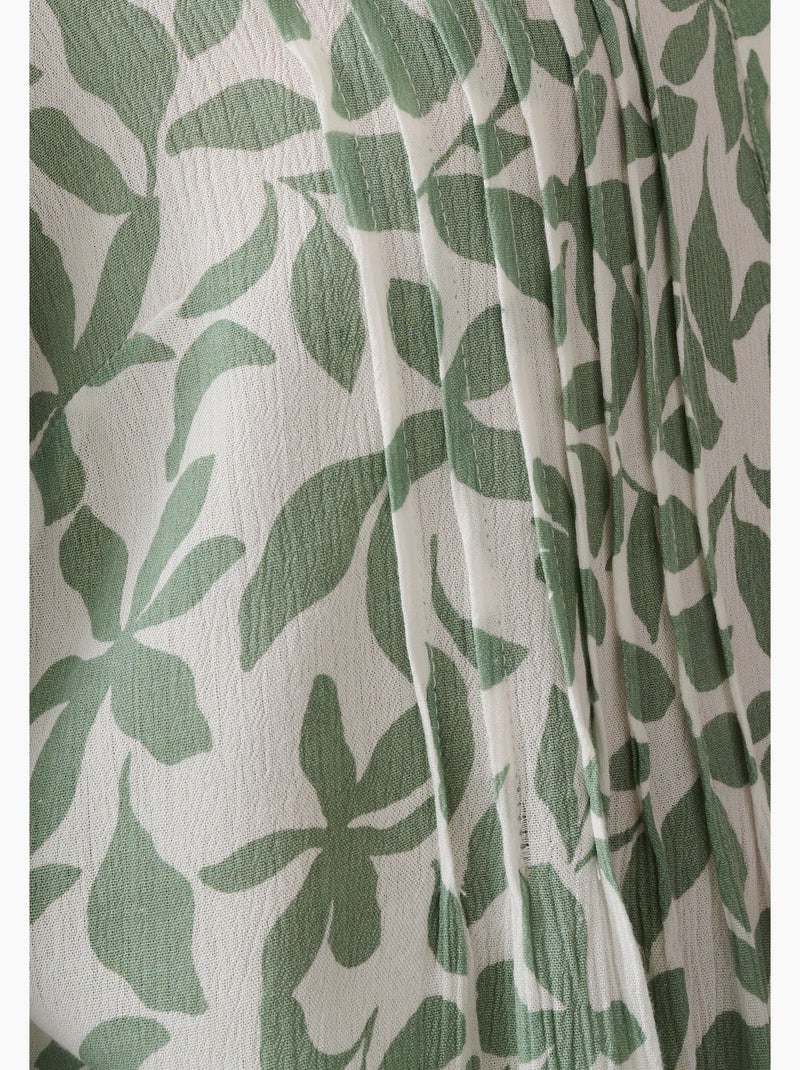 Tunique créponnée pure viscose - damart Vert pastel - Kiabi