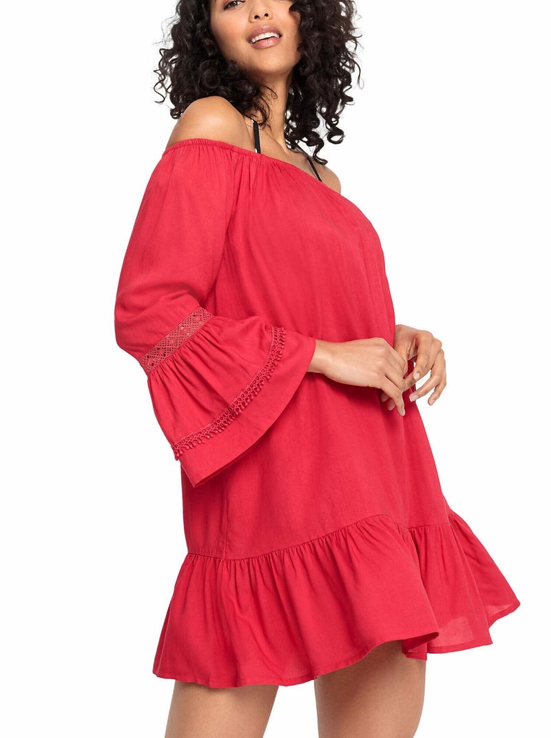 Tunique de plage Barfuss Rouge - Kiabi