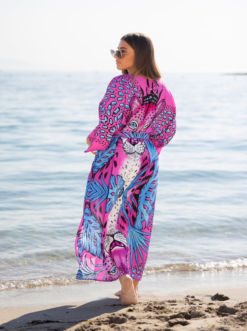 Tunique de Plage Beachrobe PinkPanther Rose - Kiabi