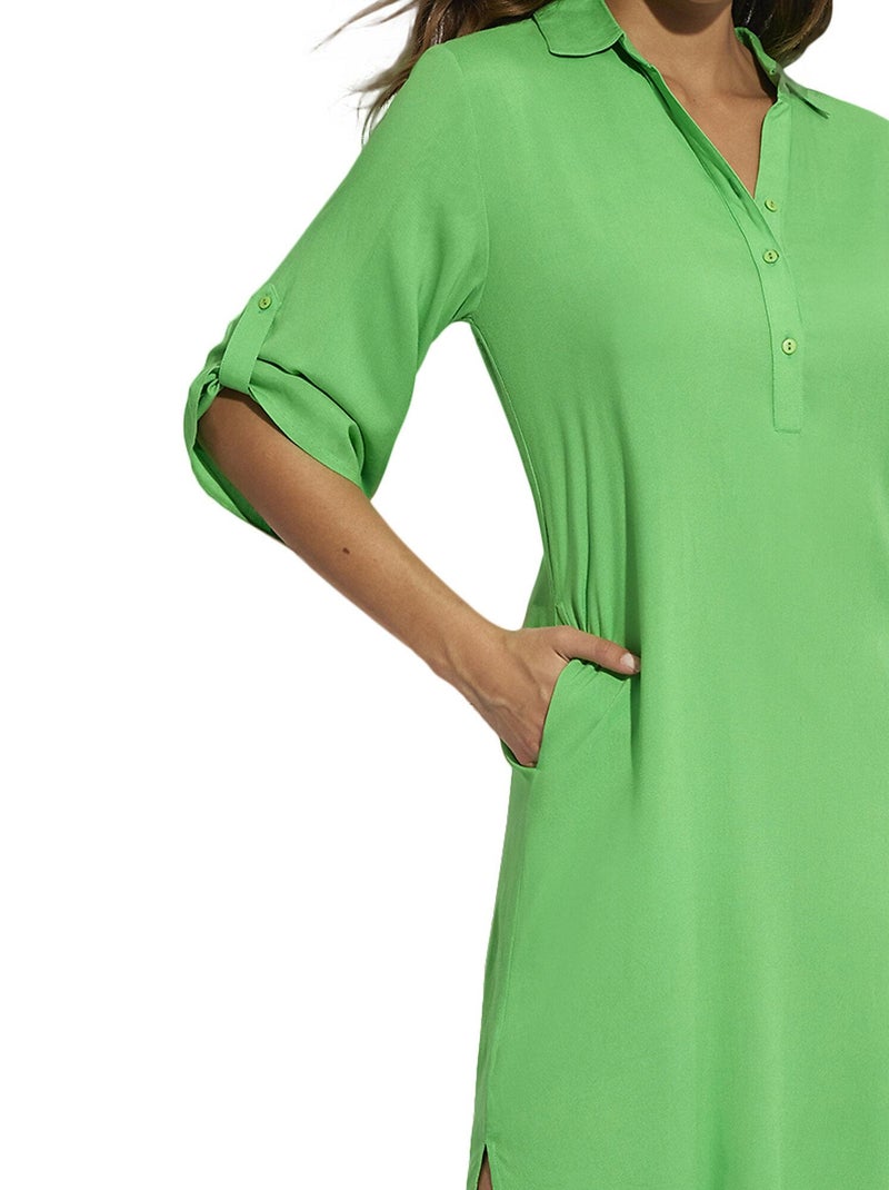 Tunique de plage BoraBora Vert - Kiabi