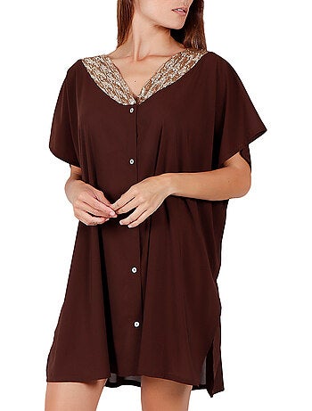 Tunique de plage chemise bright sequins