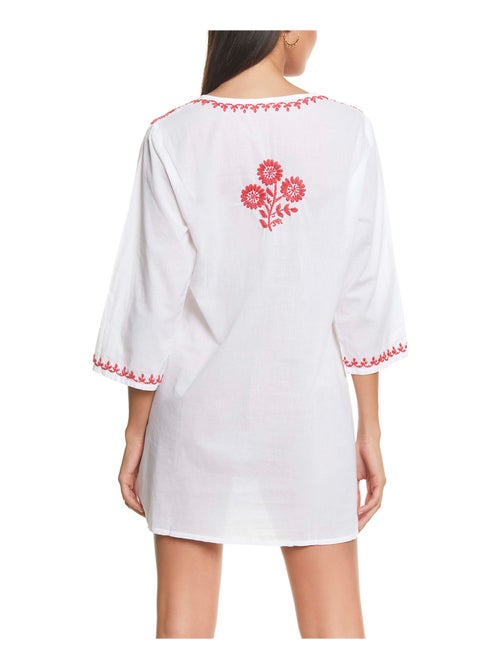 Tunique de plage courte brodée Complementos - Kiabi