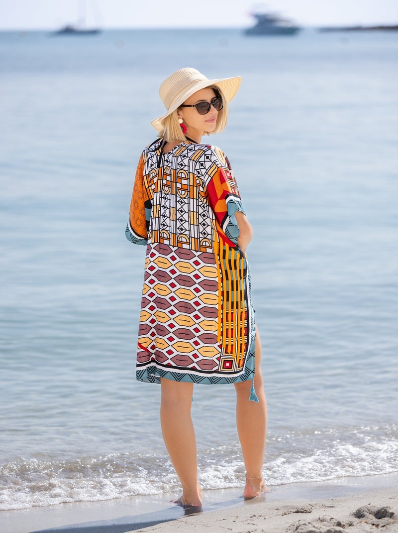 Tunique de Plage Cover Africa Jaune - Kiabi