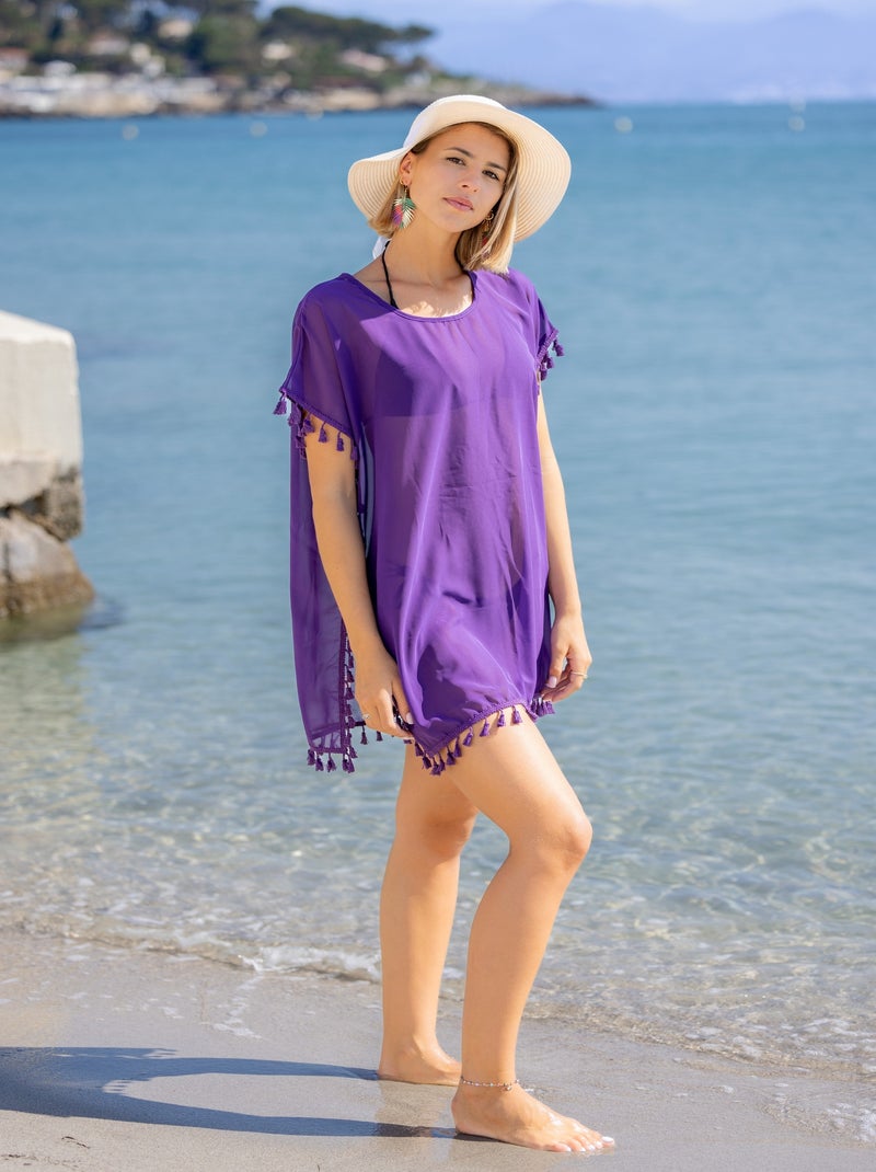 Tunique de Plage Cover Easy Violet - Kiabi