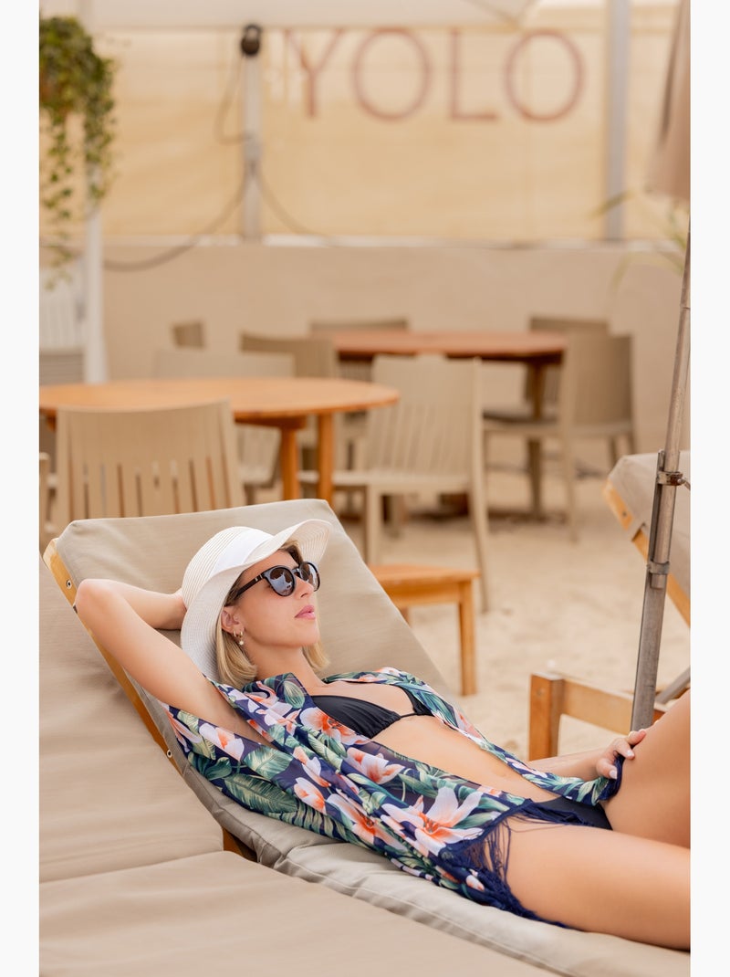 Tunique de Plage Cover Isa Bleu marine - Kiabi