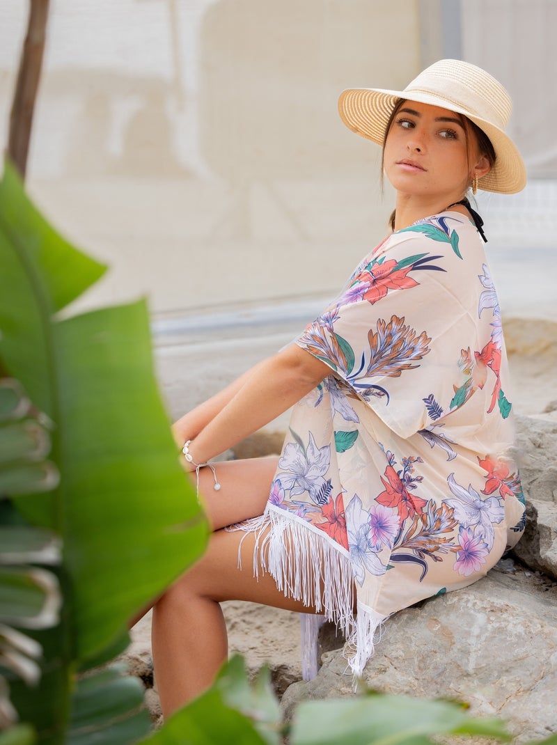 Tunique de Plage Cover Isa Jaune - Kiabi