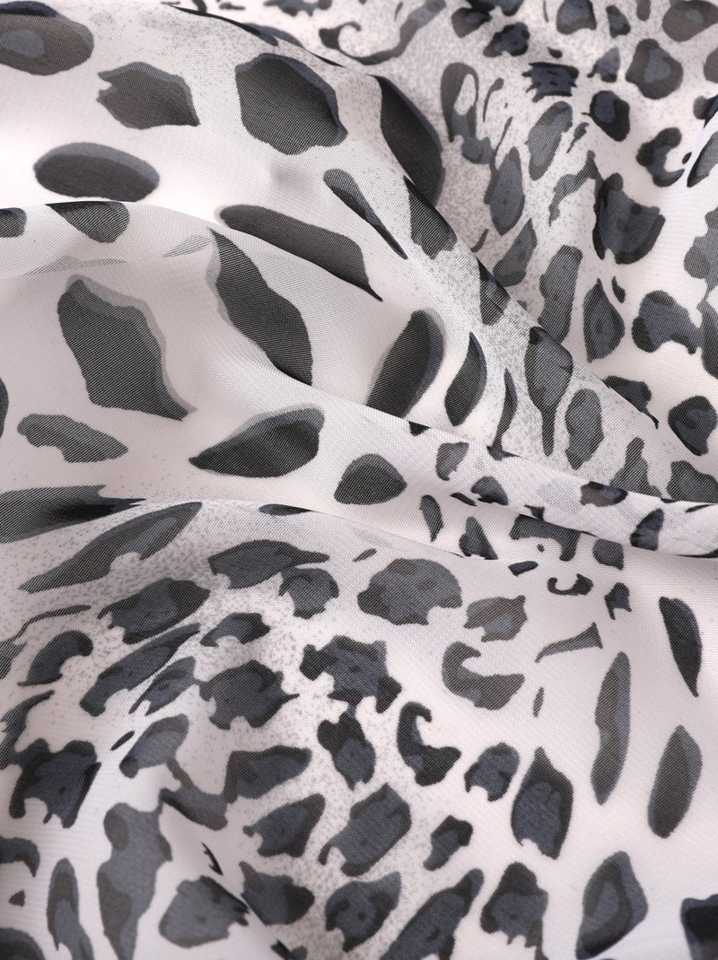 Tunique de Plage Cover Panther Blanc - Kiabi