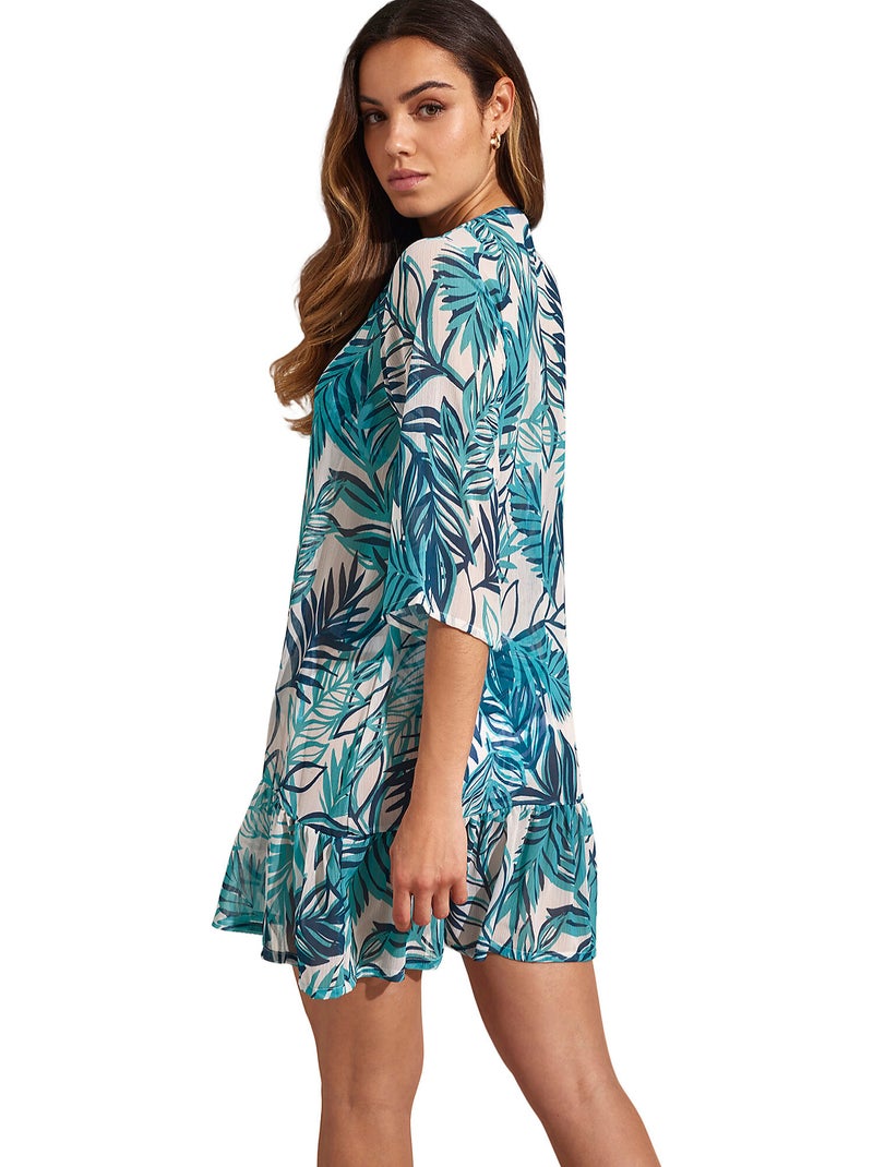 Tunique de plage HA-LONG Bleu turquoise - Kiabi