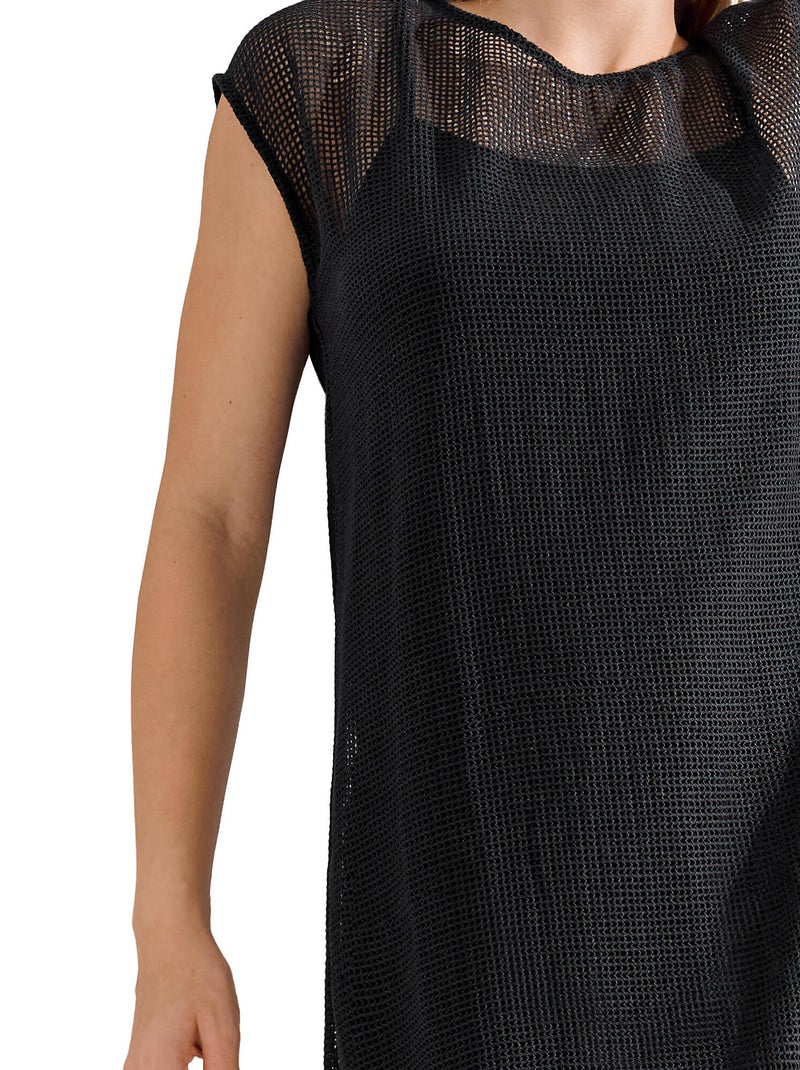 Tunique de plage MALAGA Noir - Kiabi