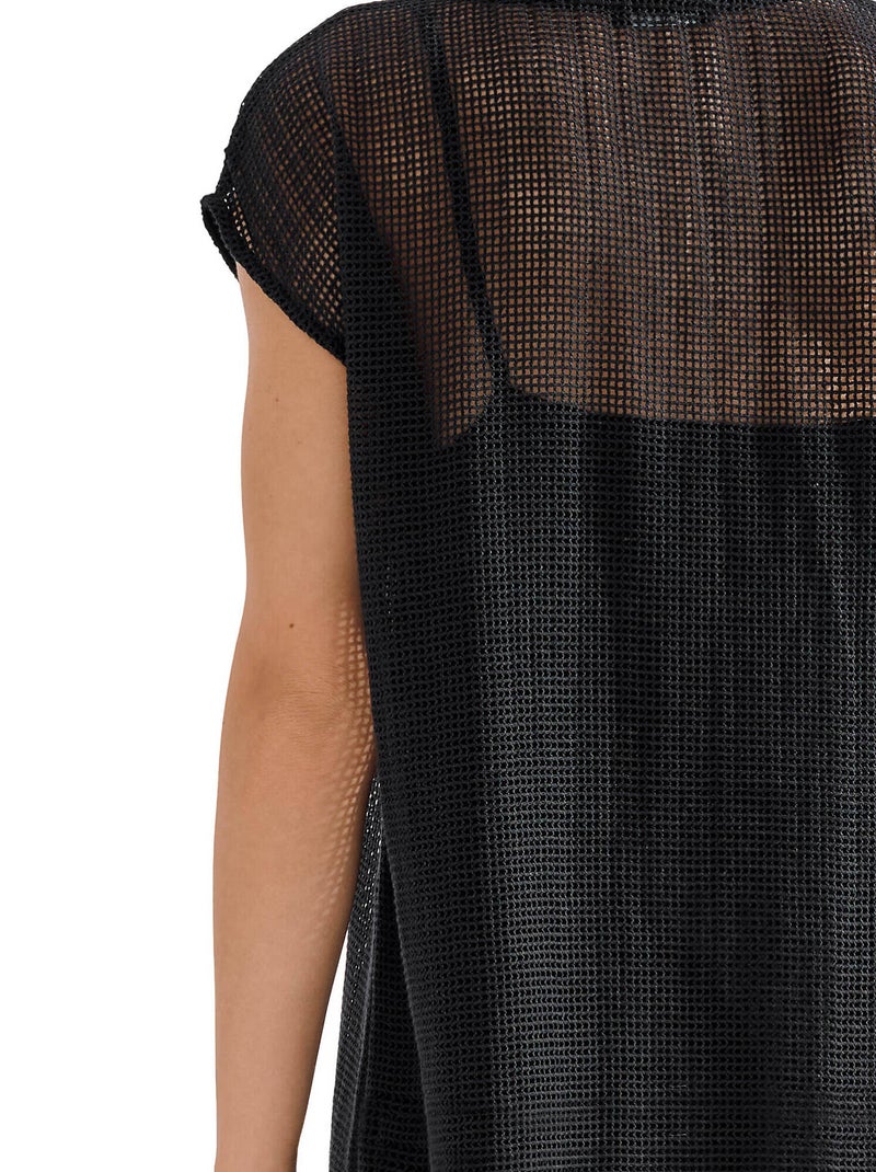 Tunique de plage MALAGA Noir - Kiabi