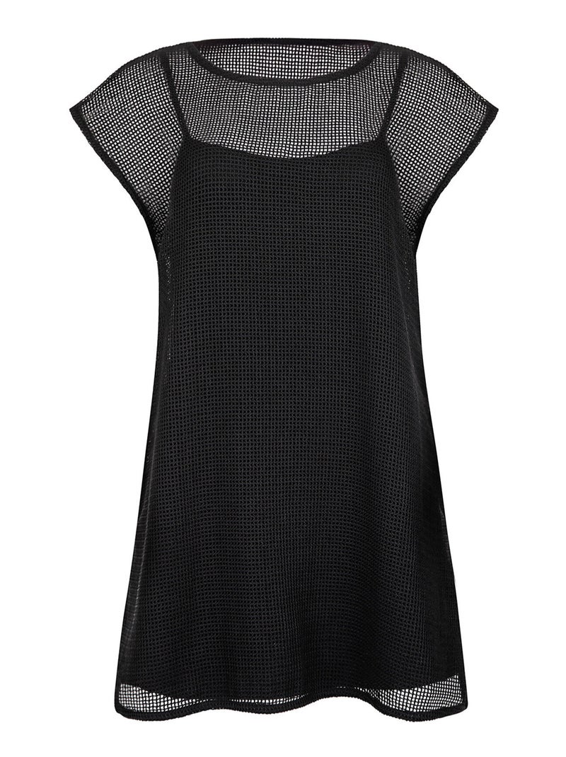 Tunique de plage MALAGA Noir - Kiabi