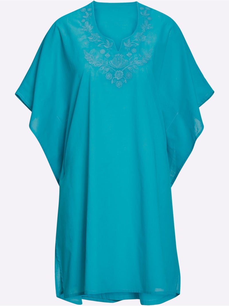 Tunique De Plage Qualité Tissée - Taille Standard - Witt Turquoise - Kiabi