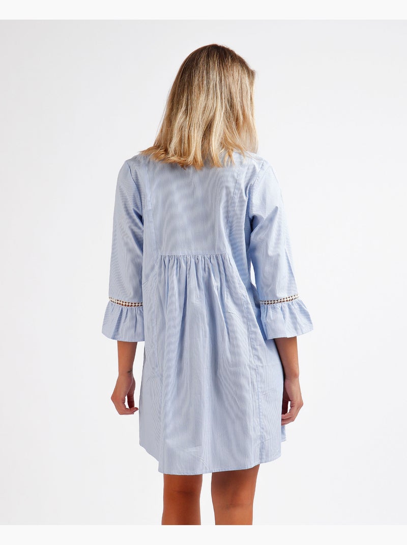 Tunique de plage Sail Time Bleu - Kiabi