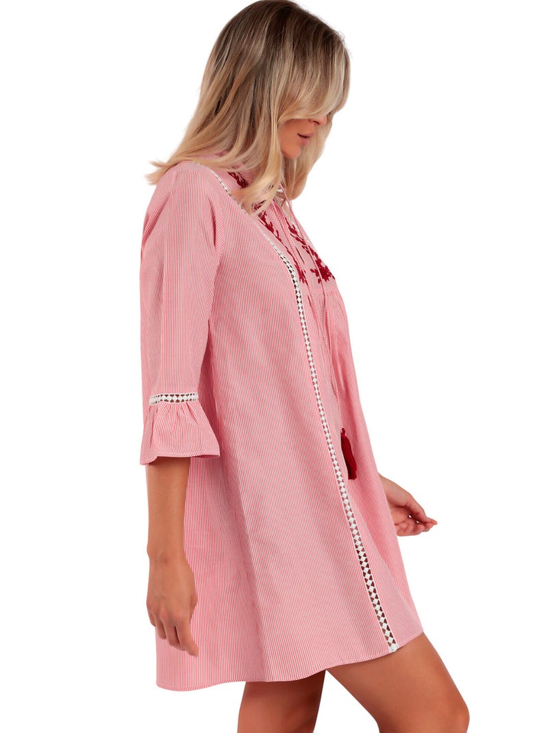 Tunique de plage Sail Time Rouge - Kiabi