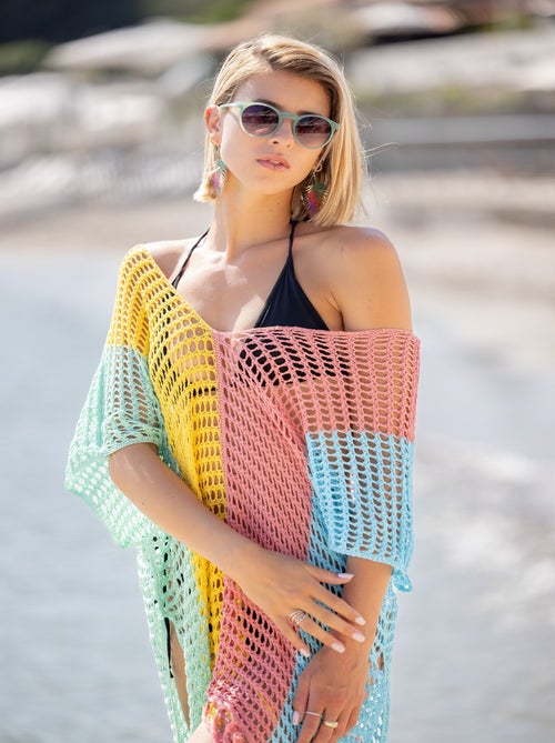 Tunique de Plage Strip Anna - Kiabi