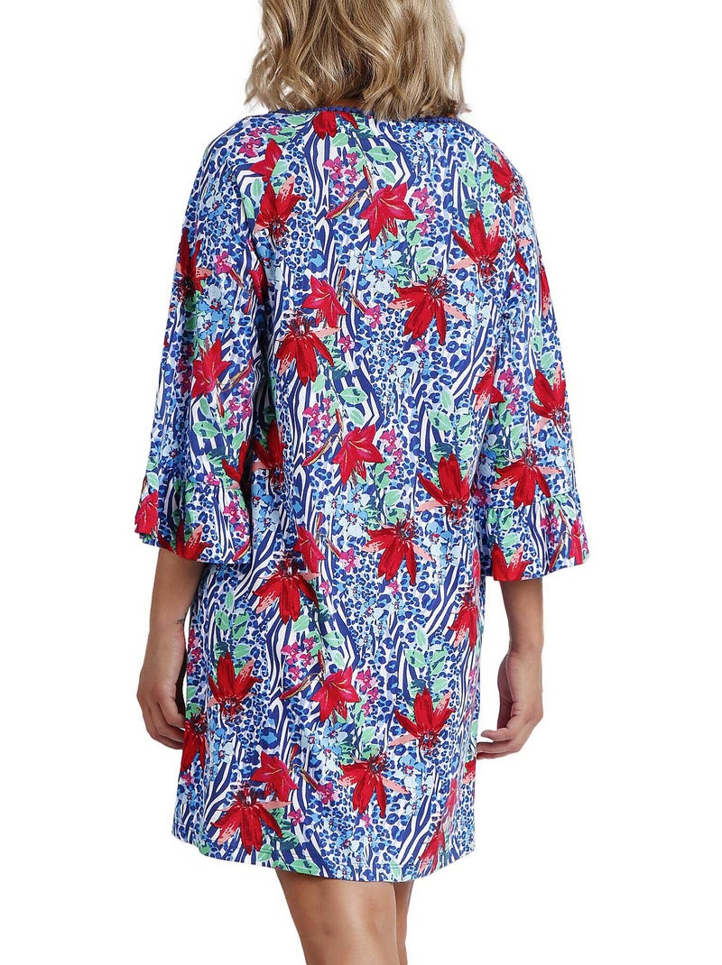 Tunique de plage Summer Jungle Bleu - Kiabi