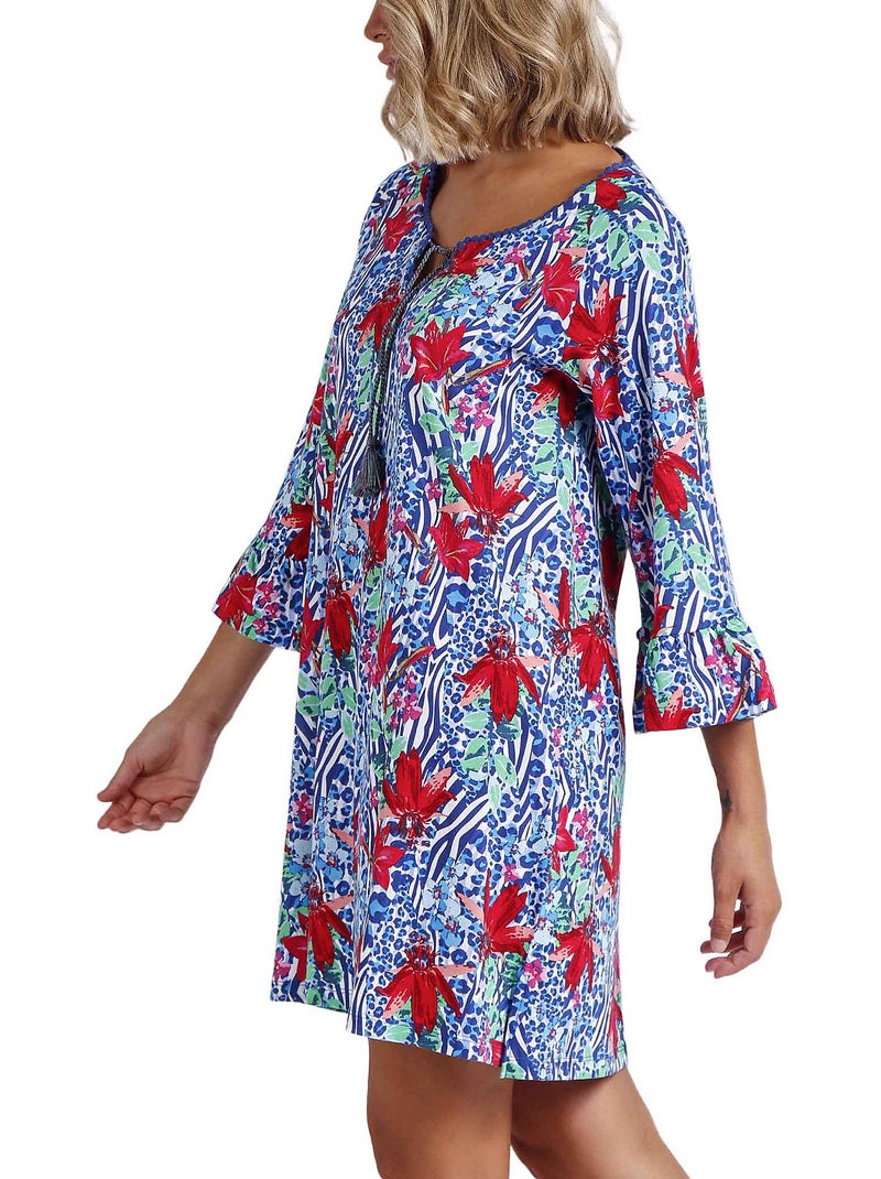 Tunique de plage Summer Jungle Bleu - Kiabi