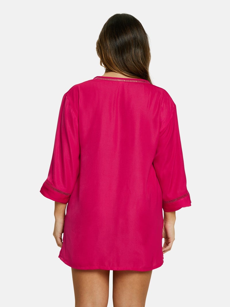 Tunique de plage Sunrise Beach Sans Complexe Rose fushia - Kiabi