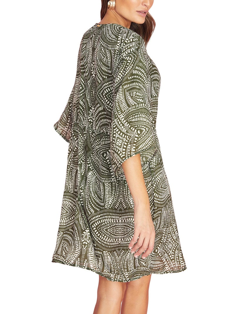 Tunique de plage Tulum Kaki - Kiabi