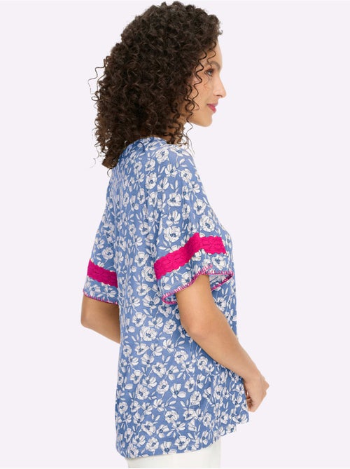 Tunique Détails Contrastés - Taille Standard - Helline - Kiabi Tunique Détails Contrastés - Taille Standard - Helline - Kiabi
