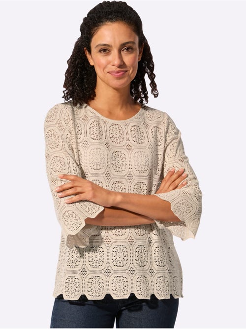 Tunique En Dentelle 80% Coton - Taille Standard - Witt - Kiabi Tunique En Dentelle 80% Coton - Taille Standard - Witt - Kiabi