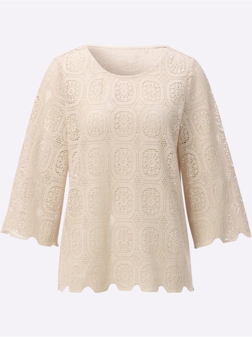 Tunique En Dentelle 80% Coton - Taille Standard - Witt - Kiabi Tunique En Dentelle 80% Coton - Taille Standard - Witt - Kiabi