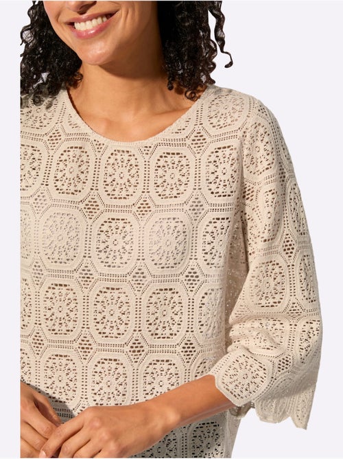 Tunique En Dentelle 80% Coton - Taille Standard - Witt - Kiabi Tunique En Dentelle 80% Coton - Taille Standard - Witt - Kiabi
