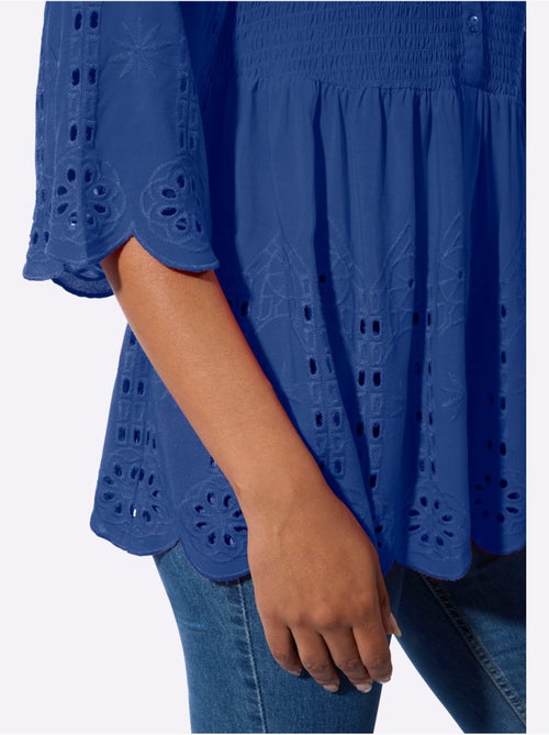 Tunique en dentelle avec col V et manches 3/4 - Taille standard - Witt - Kiabi Tunique en dentelle avec col V et manches 3/4 - Taille standard - Witt - Kiabi
