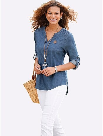 Tunique en jean pur coton - taille standard - witt