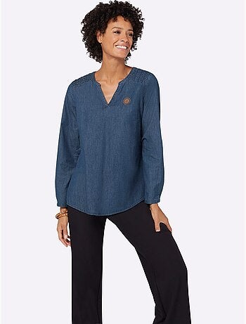 Tunique en jean pur coton - taille standard - witt