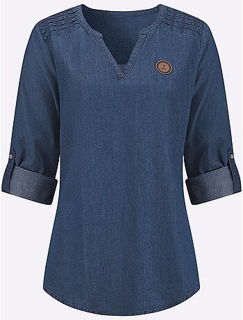 Tunique en jean pur coton - taille standard - witt