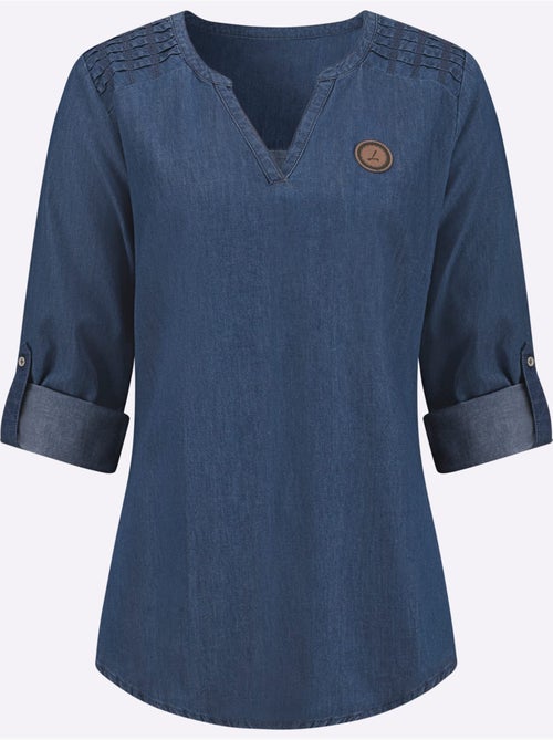 Tunique en jean pur coton - taille standard - witt - Kiabi Tunique en jean pur coton - taille standard - witt - Kiabi