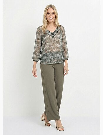 Tunique en voile imprimé animaux jungle - Afibel