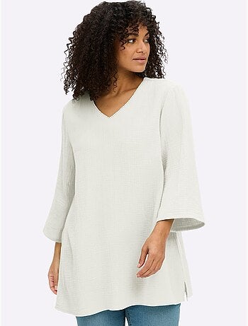 Tunique Encolure En V Affinante - Taille Standard - Sheego