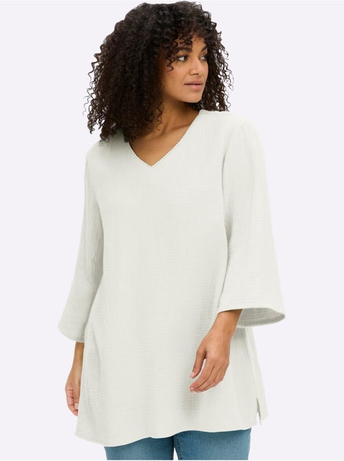Tunique Encolure En V Affinante - Taille Standard - Sheego - Kiabi Tunique Encolure En V Affinante - Taille Standard - Sheego - Kiabi