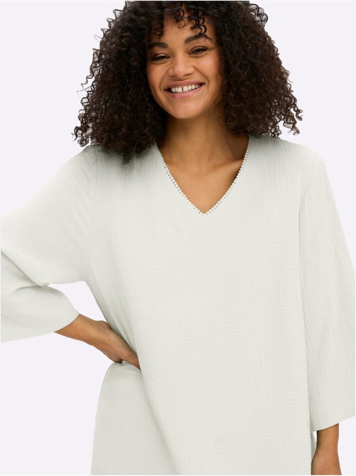 Tunique Encolure En V Affinante - Taille Standard - Sheego - Kiabi Tunique Encolure En V Affinante - Taille Standard - Sheego - Kiabi