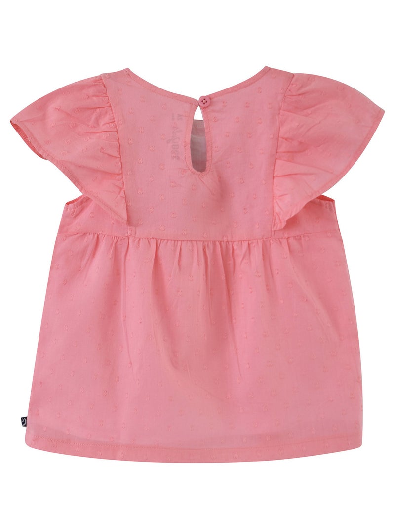 TUNIQUE ENFANT EVELYNE A PLUMETIS Rose - Kiabi