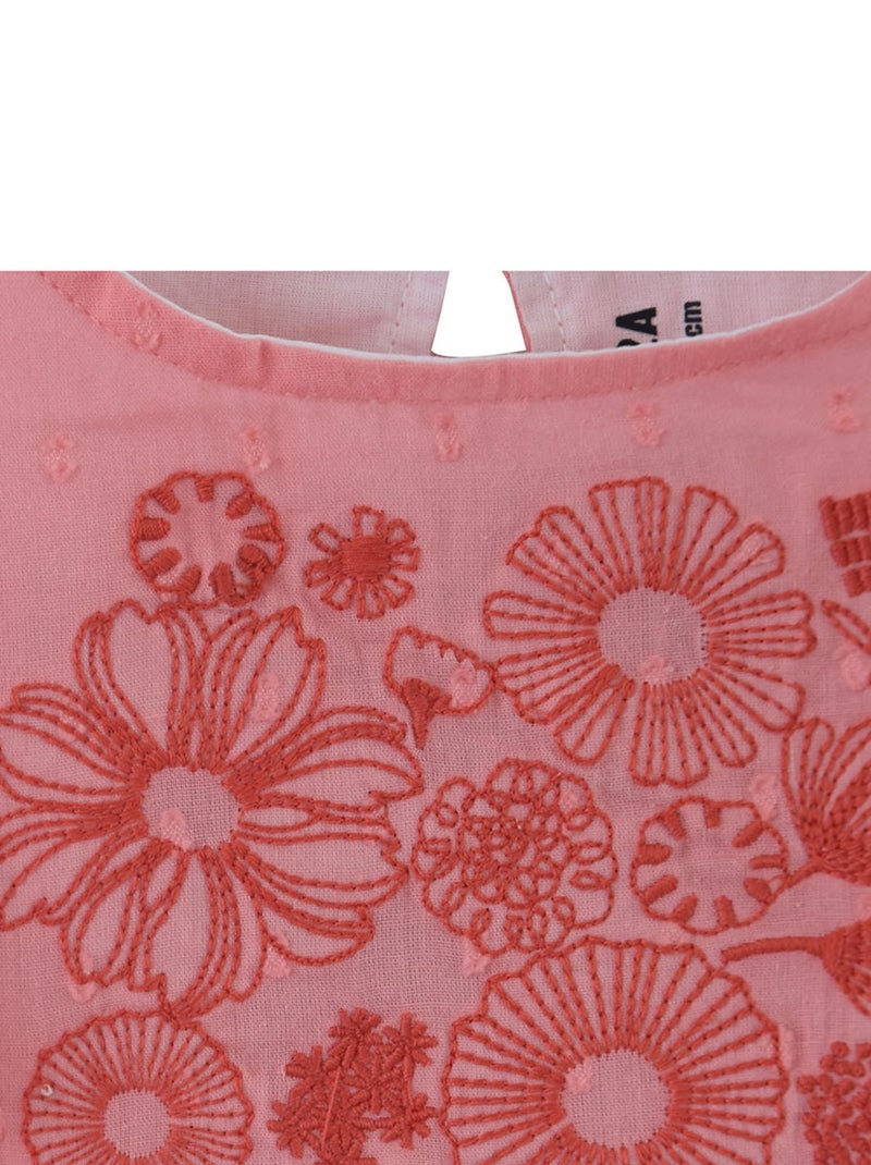 TUNIQUE ENFANT EVELYNE A PLUMETIS Rose - Kiabi