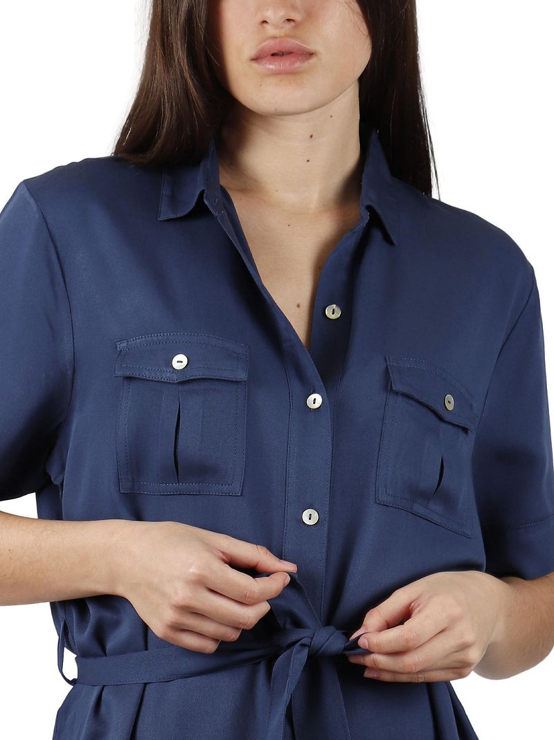 Tunique estivale chemise Dubarry Bleu marine - Kiabi