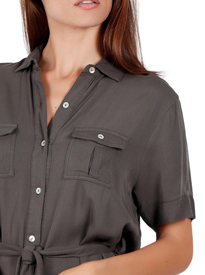 Tunique estivale chemise Dubarry Kaki - Kiabi