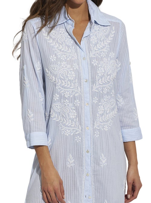 Tunique estivale longue brodée Complementos - Kiabi