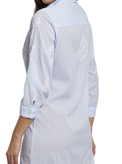 Tunique estivale longue brodée Complementos - Kiabi