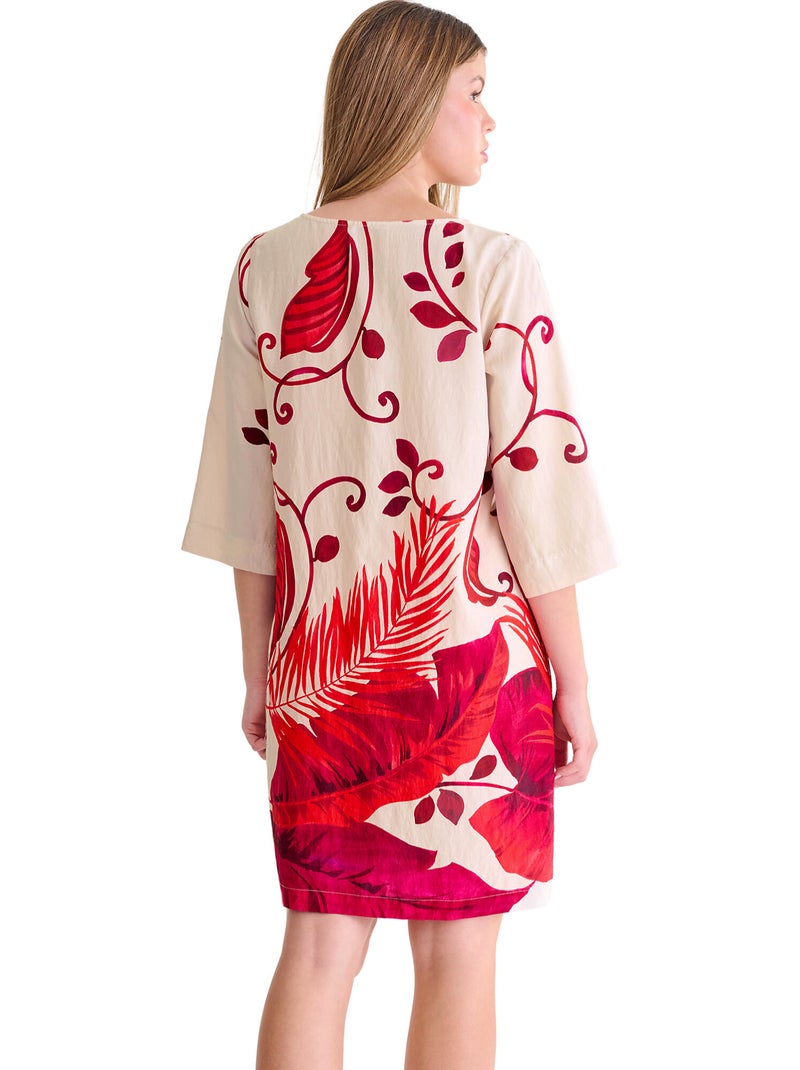 Tunique estivale PORTOFINO Rouge - Kiabi