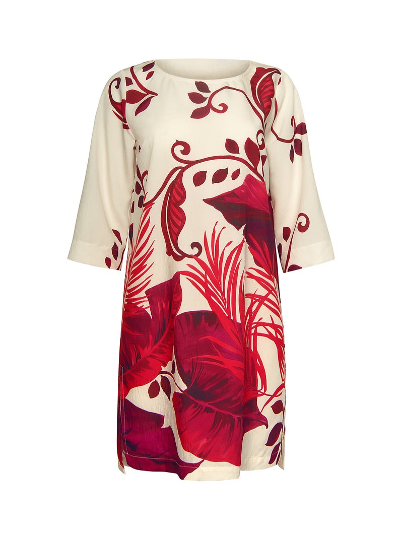 Tunique estivale PORTOFINO Rouge - Kiabi