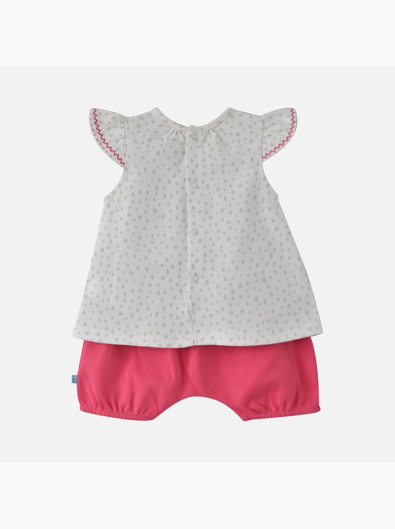 TUNIQUE ET BLOOMER INTERLOCK ESPERANCE Blanc - Kiabi