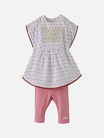 TUNIQUE ET LEGGING ROSE