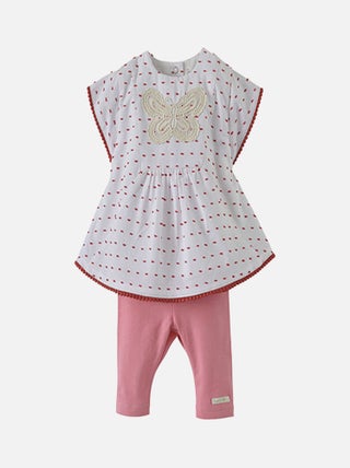 TUNIQUE ET LEGGING ROSE