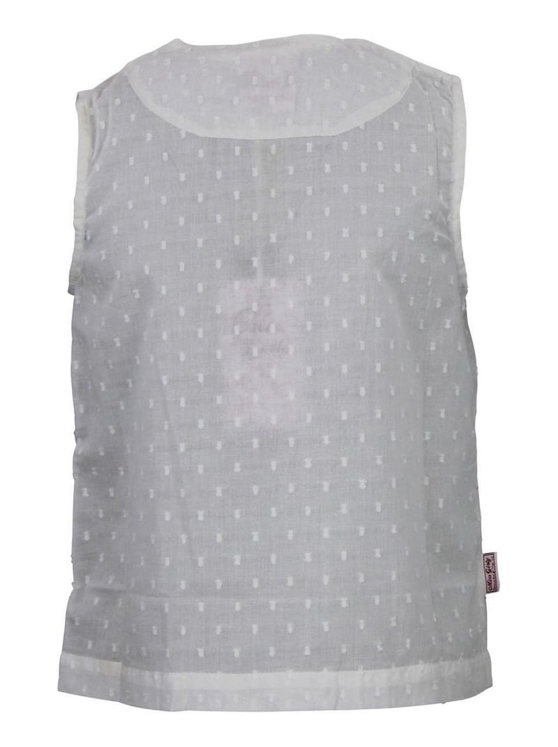 Tunique fille FLETI - MISS GIRLY Blanc - Kiabi